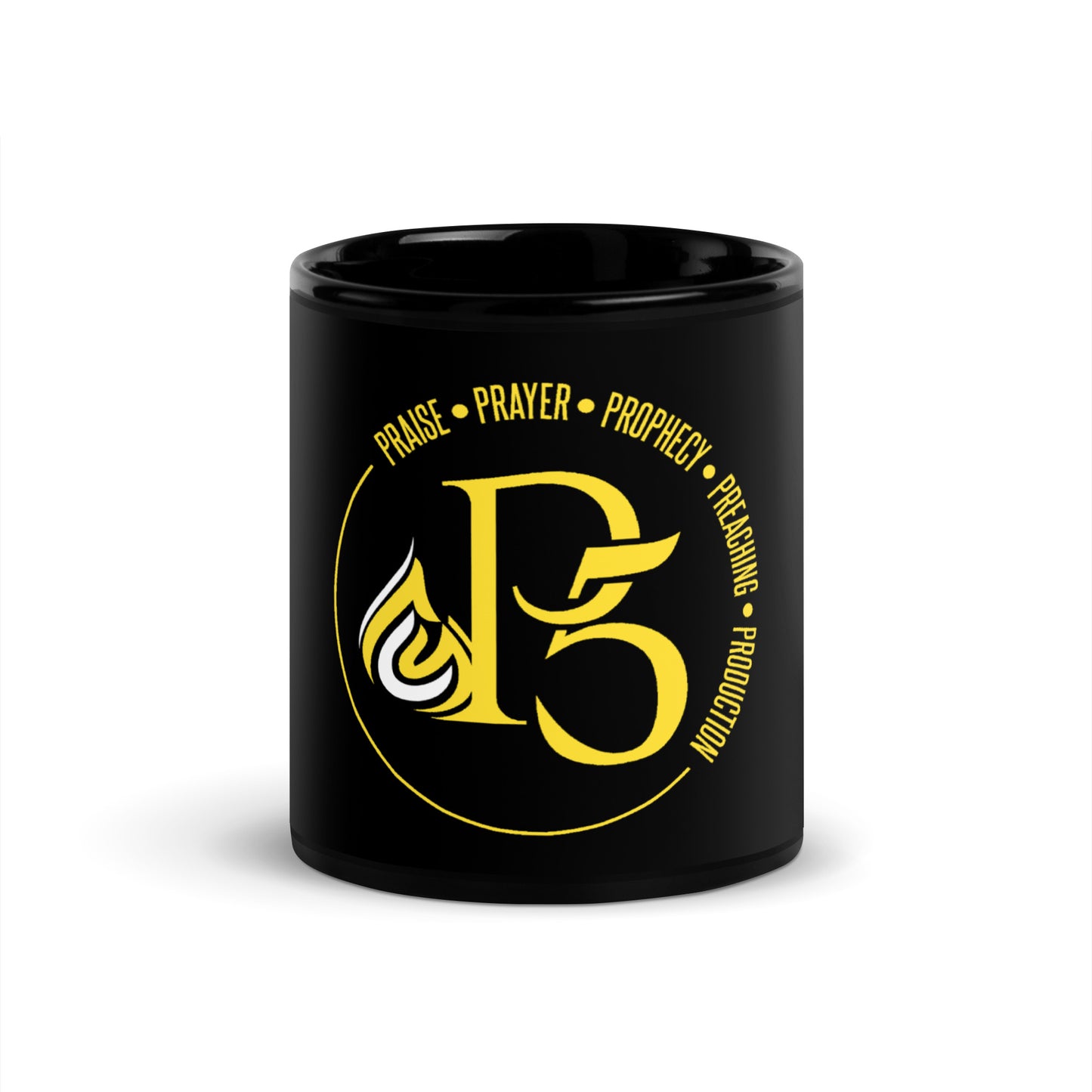 P5 Black Glossy Mug