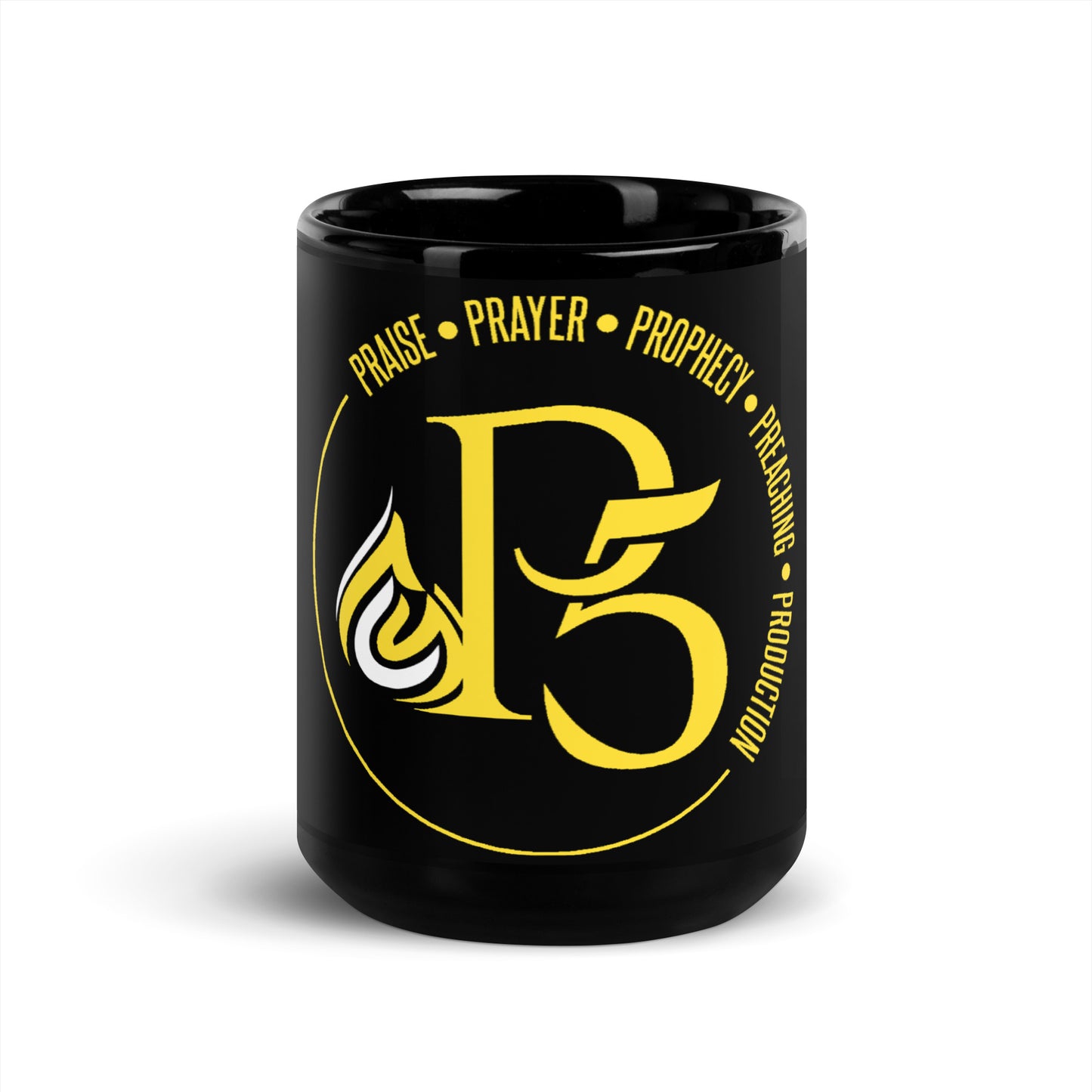 P5 Black Glossy Mug
