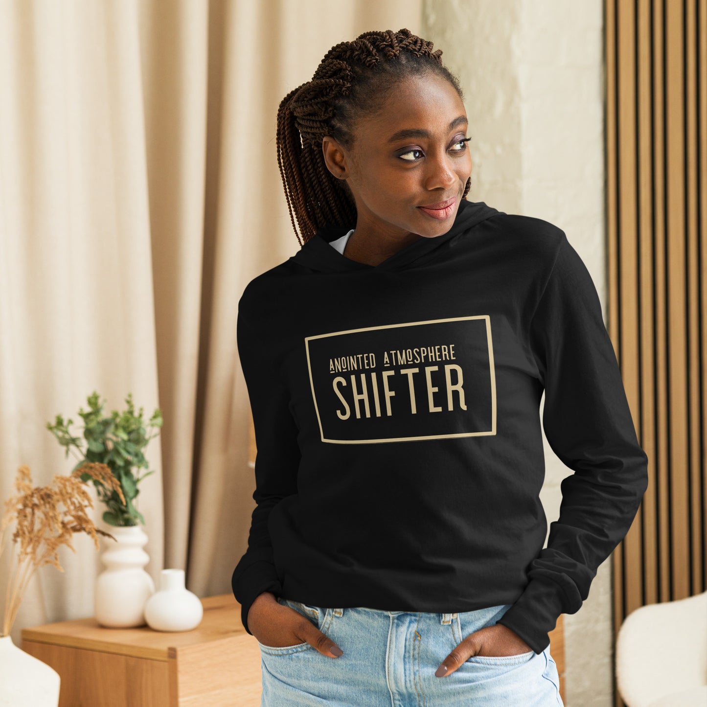 Atmosphere Shifter Hooded long-sleeve tee