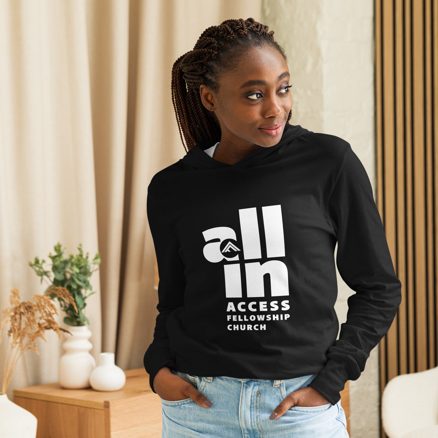 AFC "ALL IN" Hooded long-sleeve tee