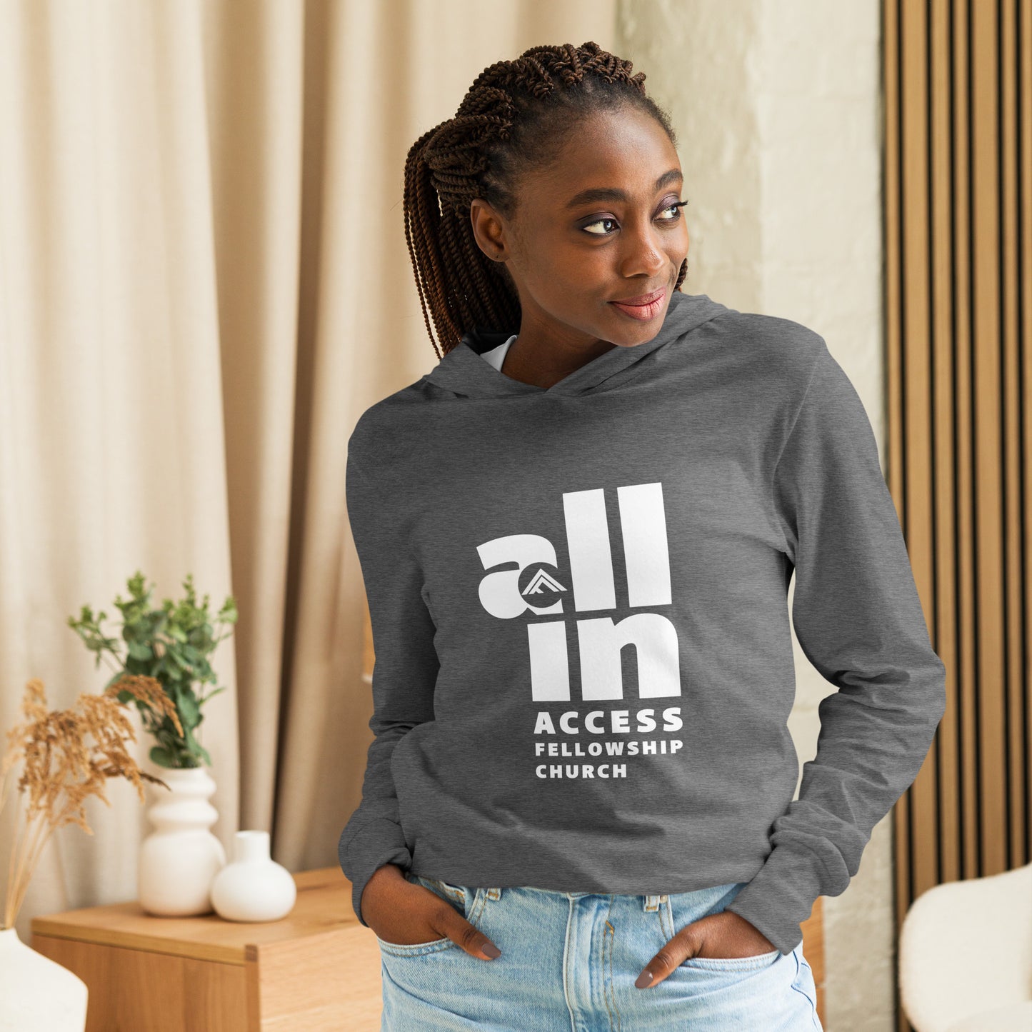 AFC "ALL IN" Hooded long-sleeve tee
