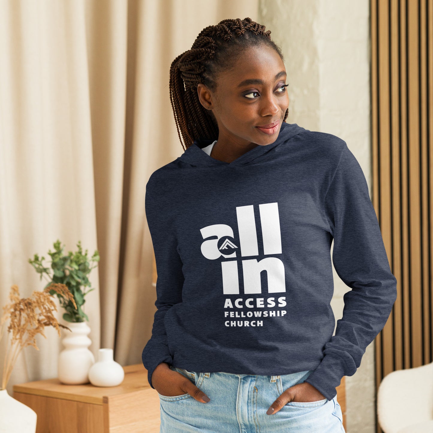 AFC "ALL IN" Hooded long-sleeve tee