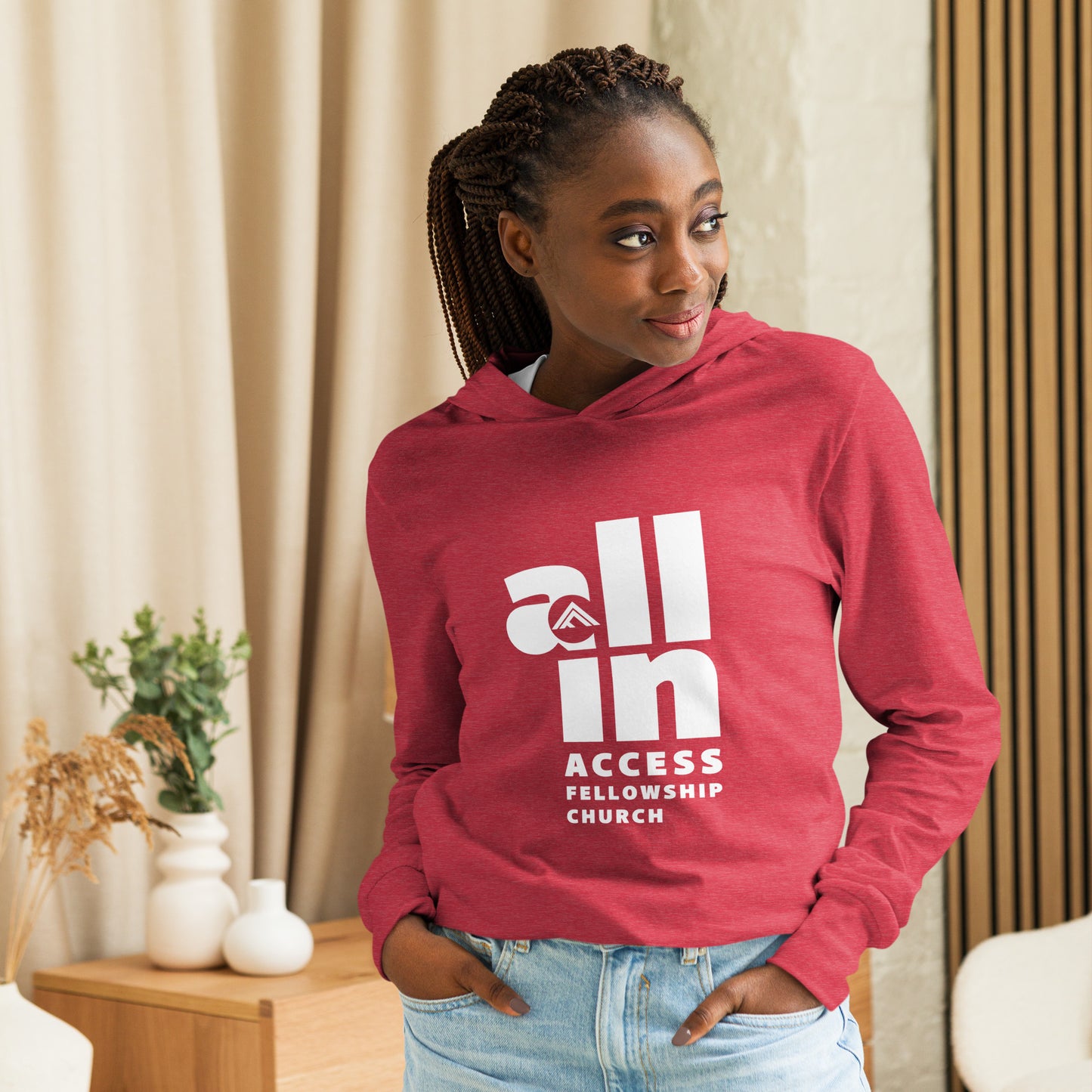 AFC "ALL IN" Hooded long-sleeve tee