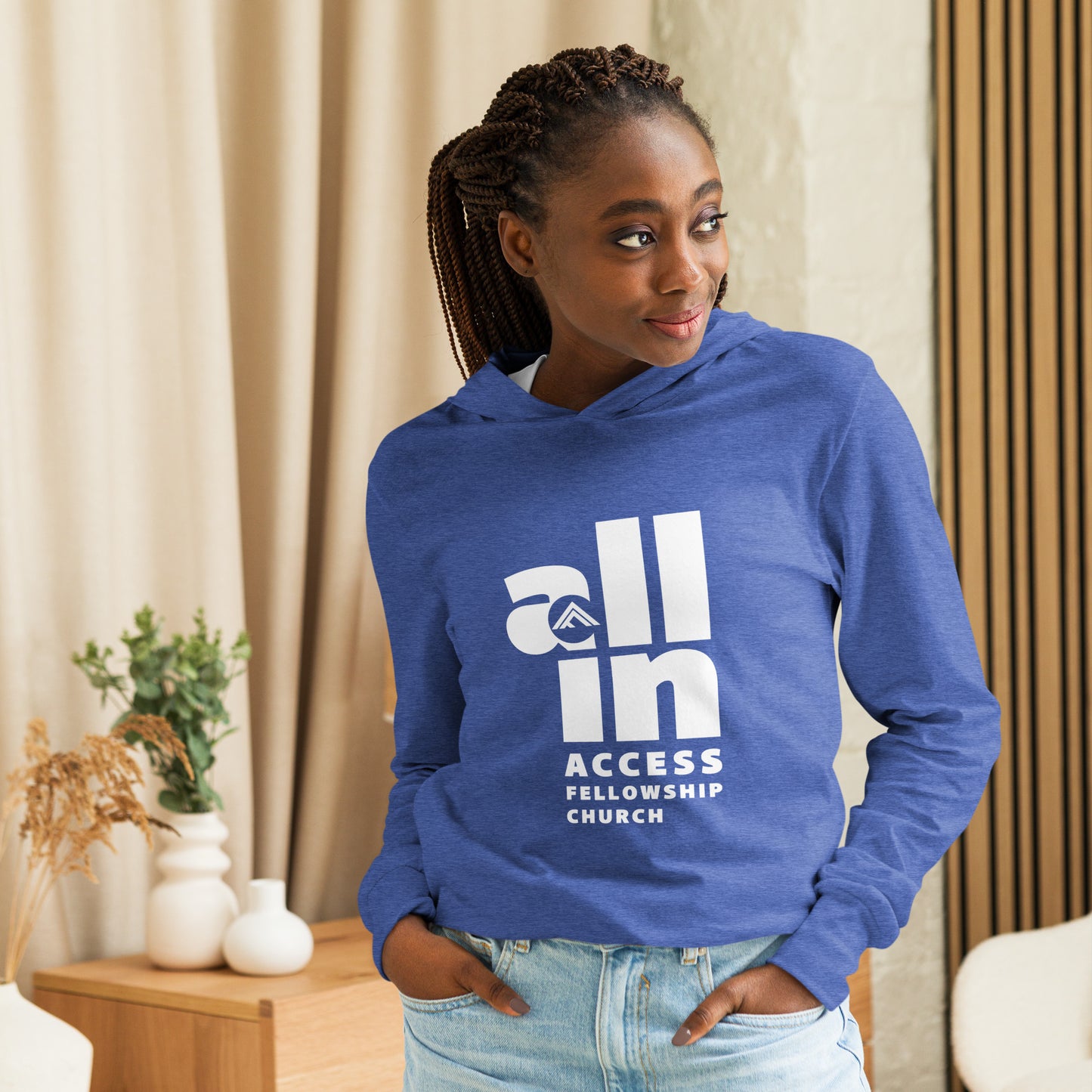 AFC "ALL IN" Hooded long-sleeve tee