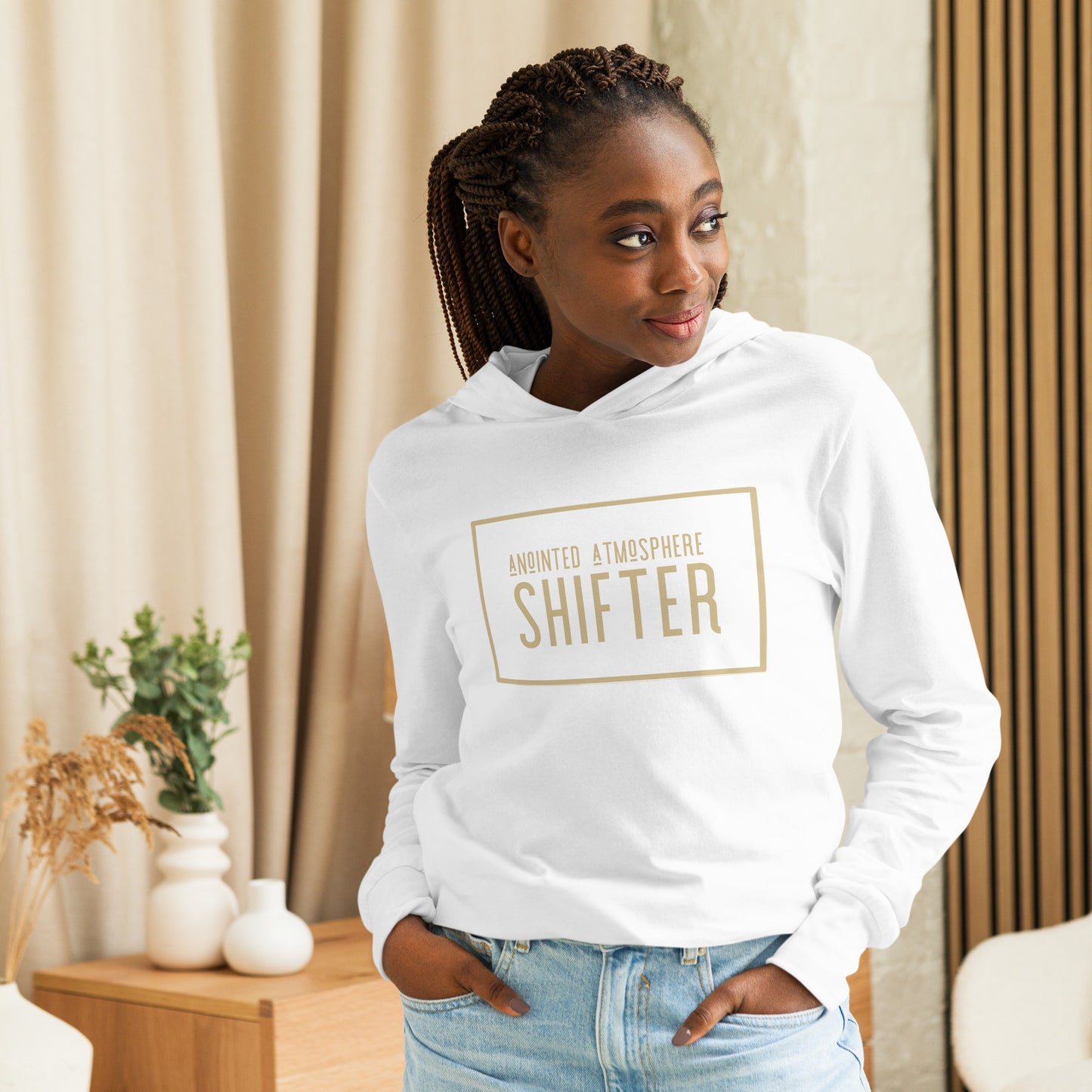 Atmosphere Shifter Hooded long-sleeve tee
