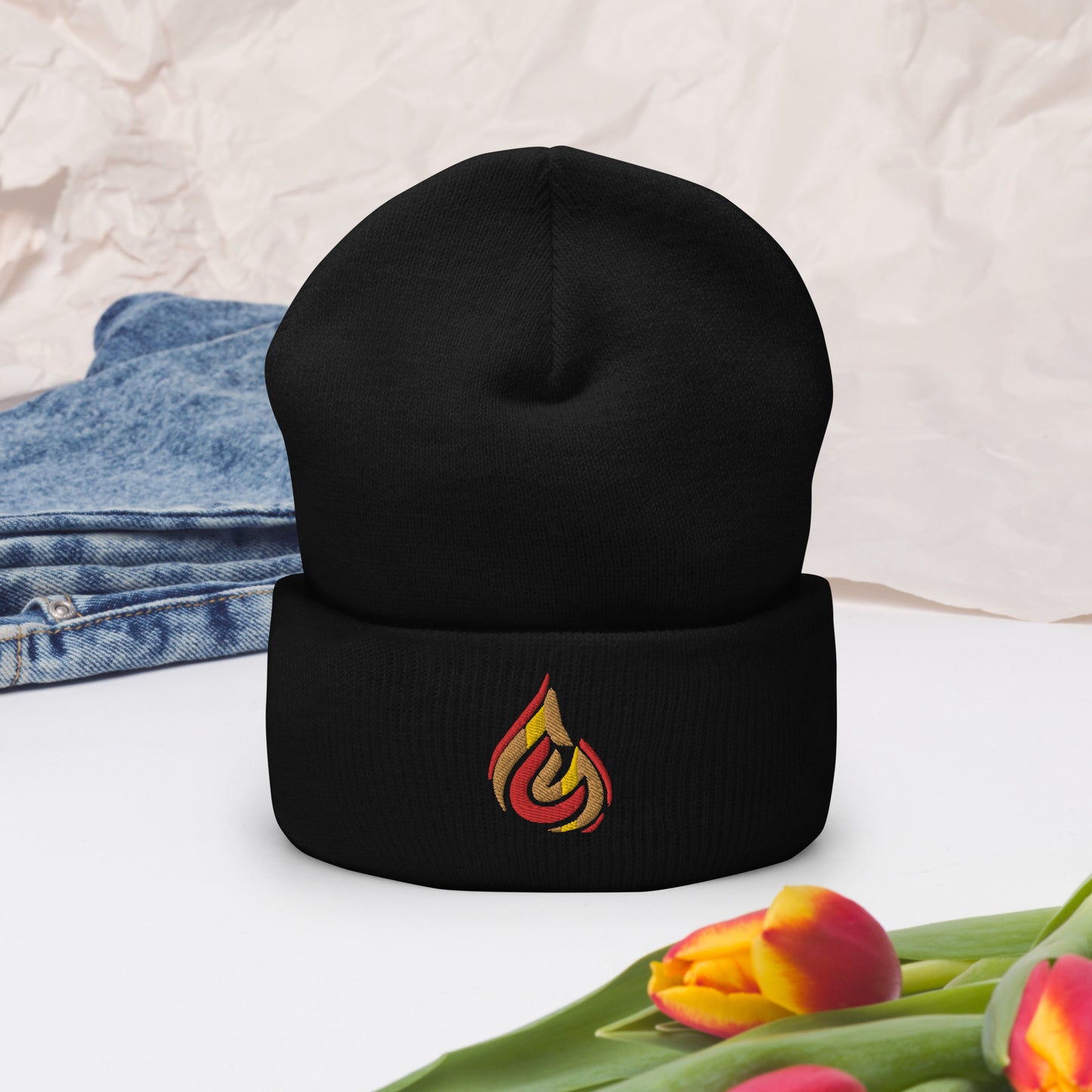 Fire Logo Cuffed Beanie