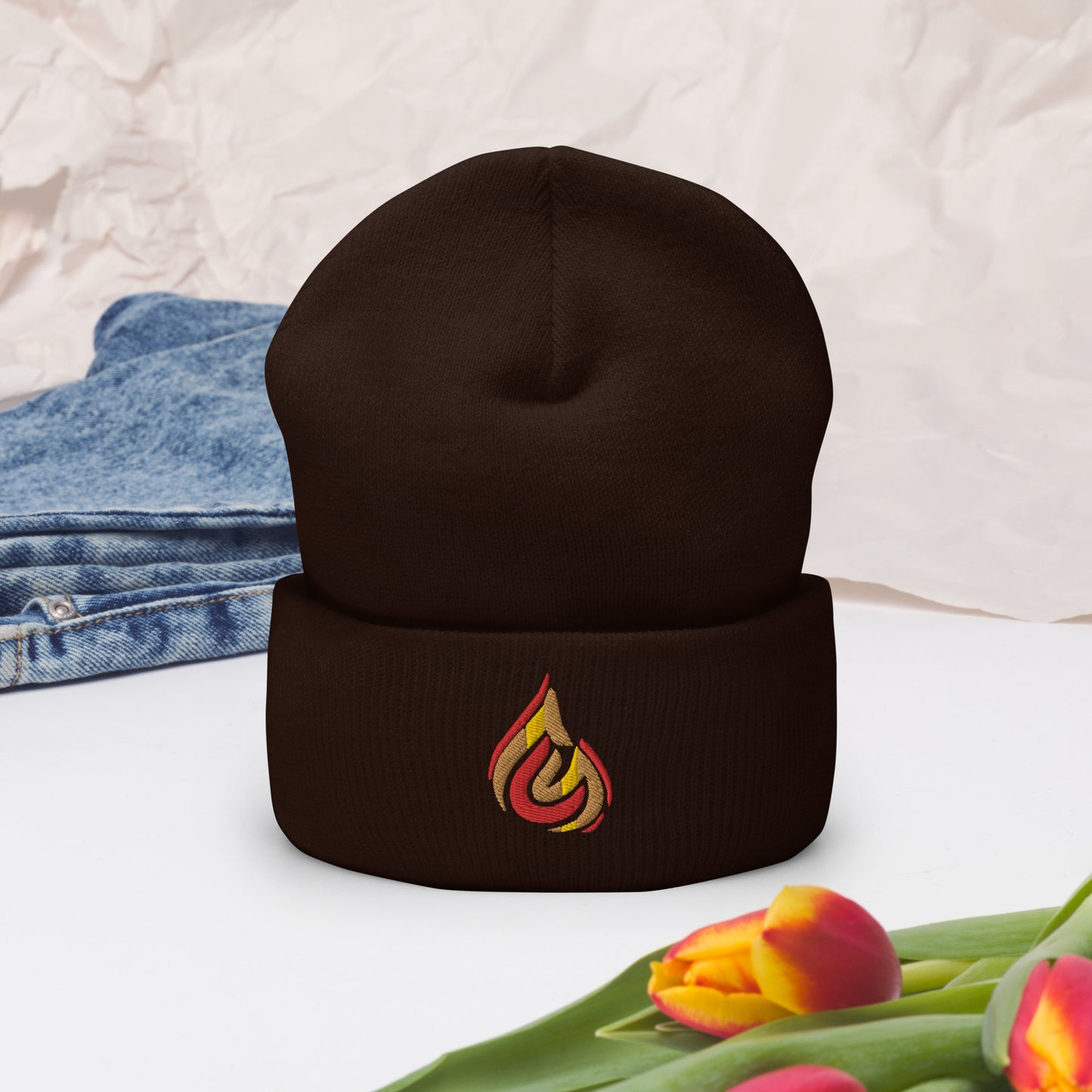 Fire Logo Cuffed Beanie