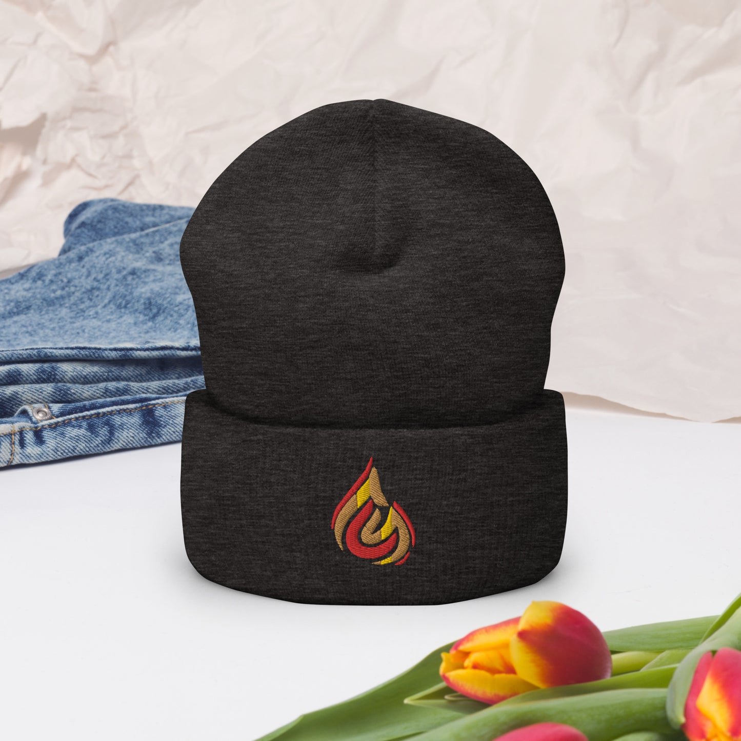 Fire Logo Cuffed Beanie