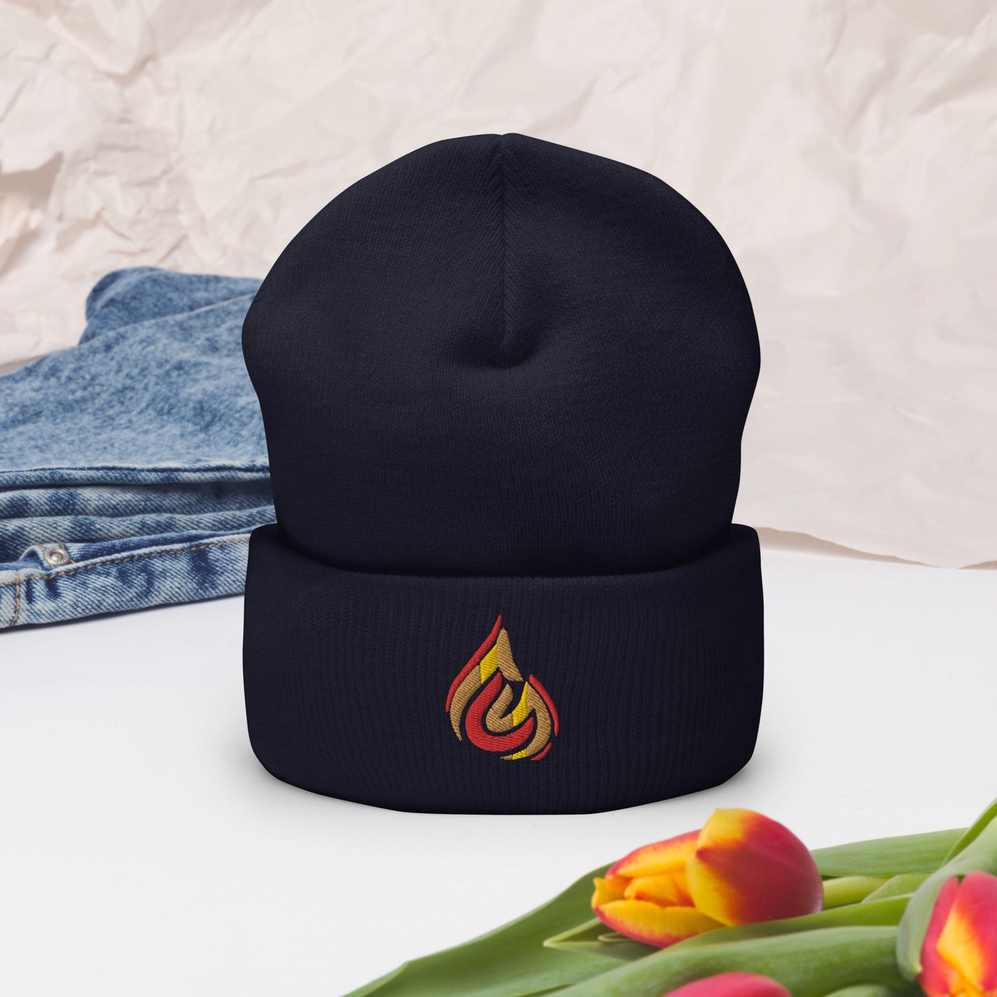Fire Logo Cuffed Beanie