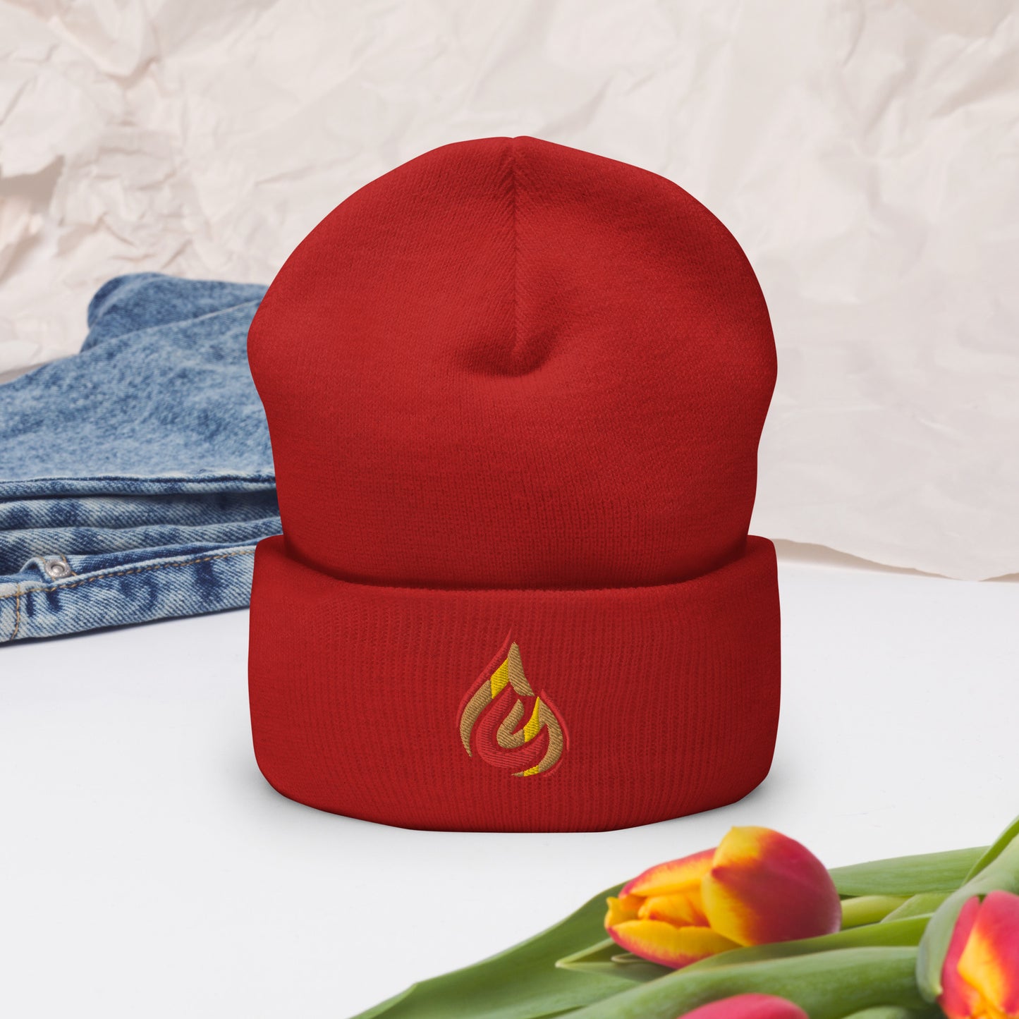 Fire Logo Cuffed Beanie