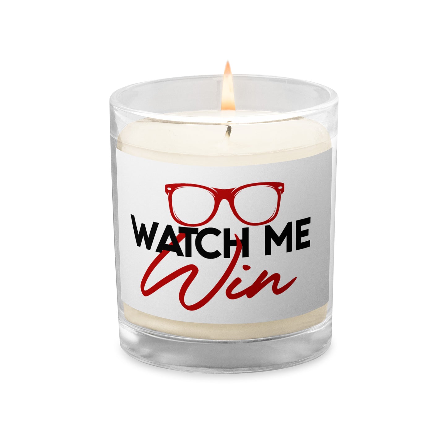 Watch me Win Glass jar soy wax candle