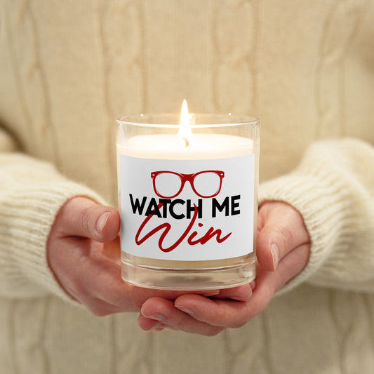 Watch me Win Glass jar soy wax candle