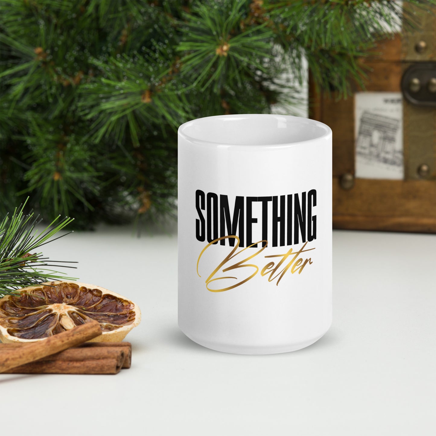 Something Better White glossy mug